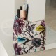 Colourful half-linen cosmetic bag "Flowers"